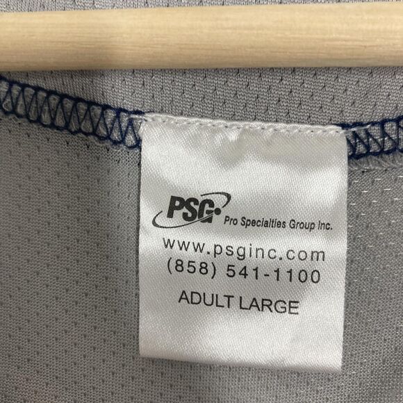 San Diego Padres Jersey Mens Large Gray Navy MLB Baseball Carlos Quentin 18 - Picture 13 of 14